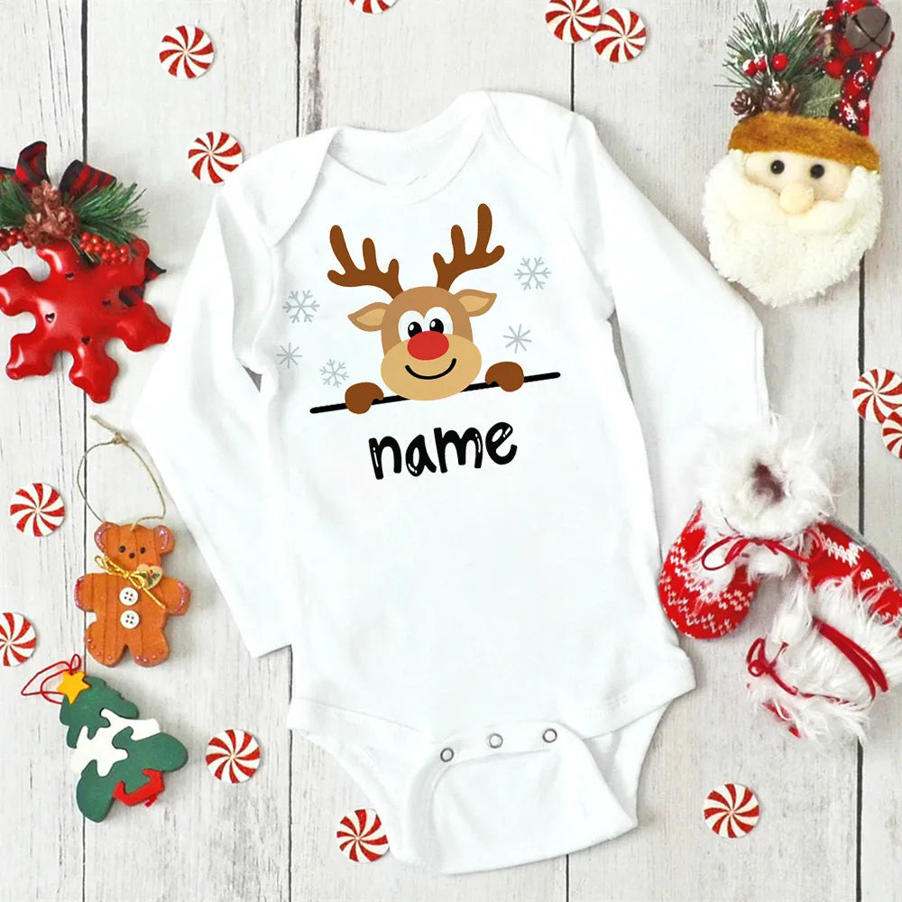 Baby Personalized Christmas Jumpsuit Baby Personalized Christmas Jumpsuit Hilo shop 10 3 Months 