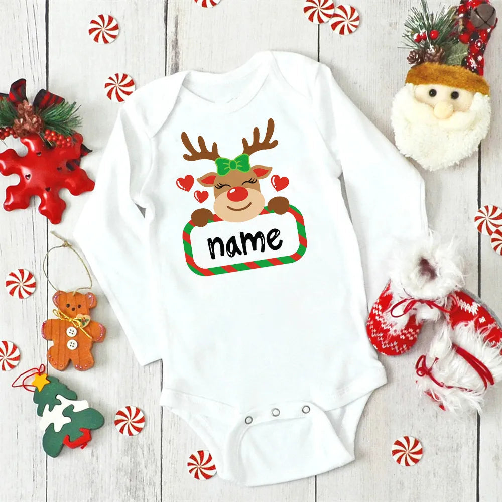 Baby Personalized Christmas Jumpsuit Baby Personalized Christmas Jumpsuit Hilo shop 2 3 Months 