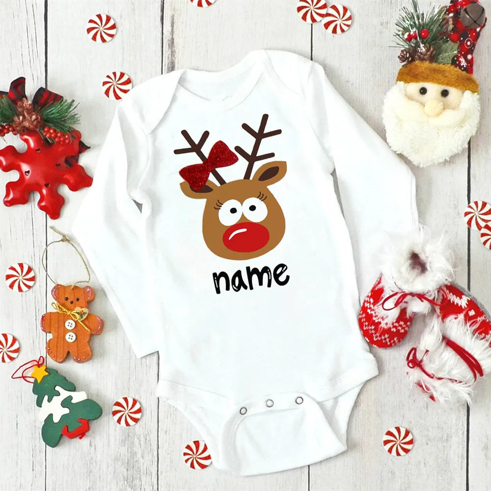 Baby Personalized Christmas Jumpsuit Baby Personalized Christmas Jumpsuit Hilo shop 7 3 Months 