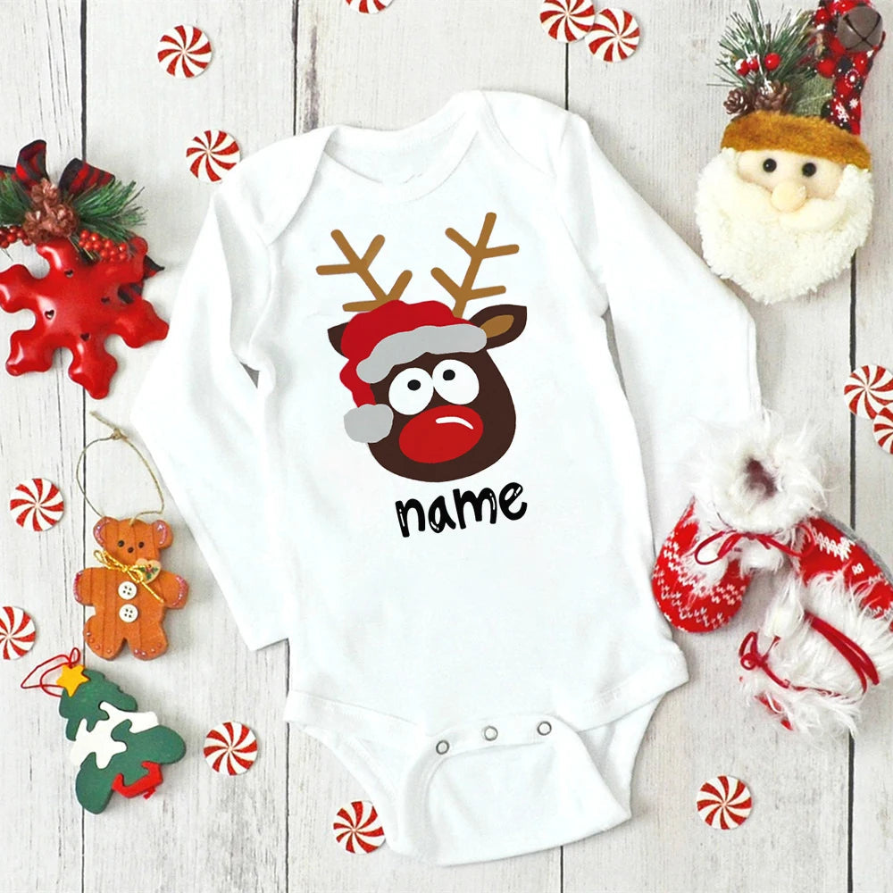 Baby Personalized Christmas Jumpsuit Baby Personalized Christmas Jumpsuit Hilo shop 8 3 Months 