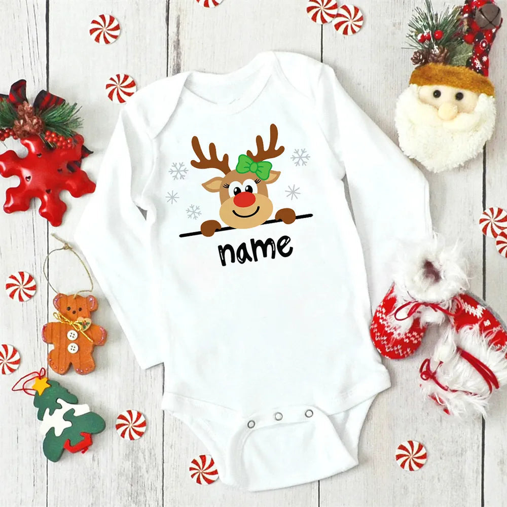 Baby Personalized Christmas Jumpsuit Baby Personalized Christmas Jumpsuit Hilo shop 9 3 Months 