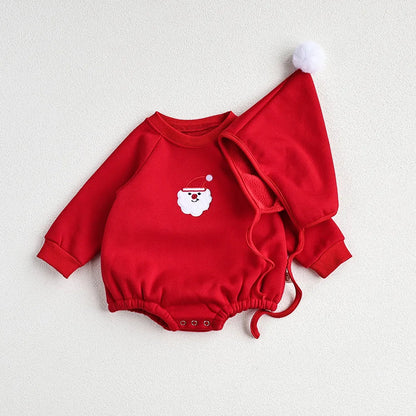 Christmas Baby Outfit - Long Sleeve Christmas Baby Outfit - Long Sleeve Hilo shop Red 3-6 Months 