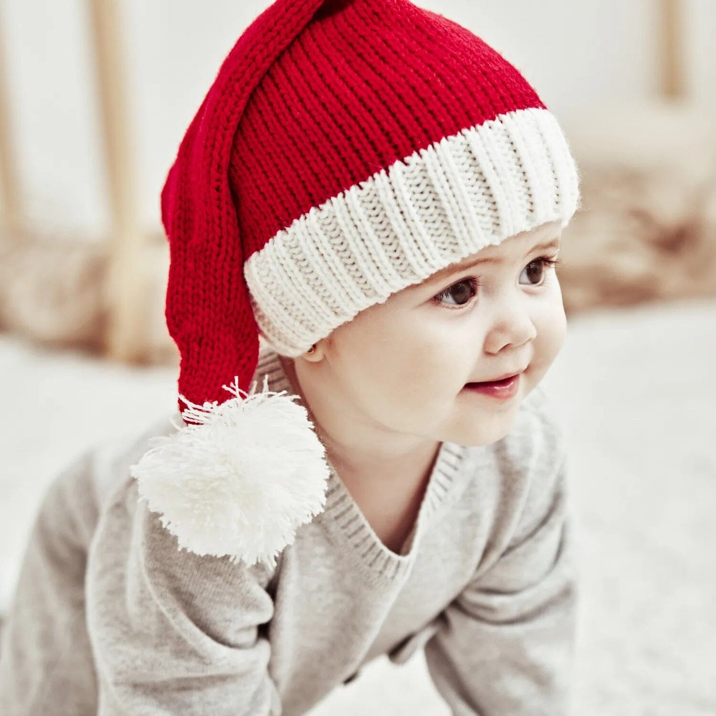Knitted Baby Christmas Hat Cute Navidad Hat Pompom Adult Child Soft Beanie Santa Claus Hat New Year Kid Gift Xmas Decorate 2023 Hilo shop 
