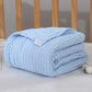6 Layers Bamboo Cotton Baby Blanket 6 Layers Bamboo Cotton Baby Blanket Hilo shop Blue 