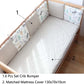 Baby Bed Bumper For Newborns Baby Room Decoration Thick Soft Crib Protector For Kids Cot Cushion With Cotton Cover Detachable 0 Hilo shop Animals 6 Plus 1 