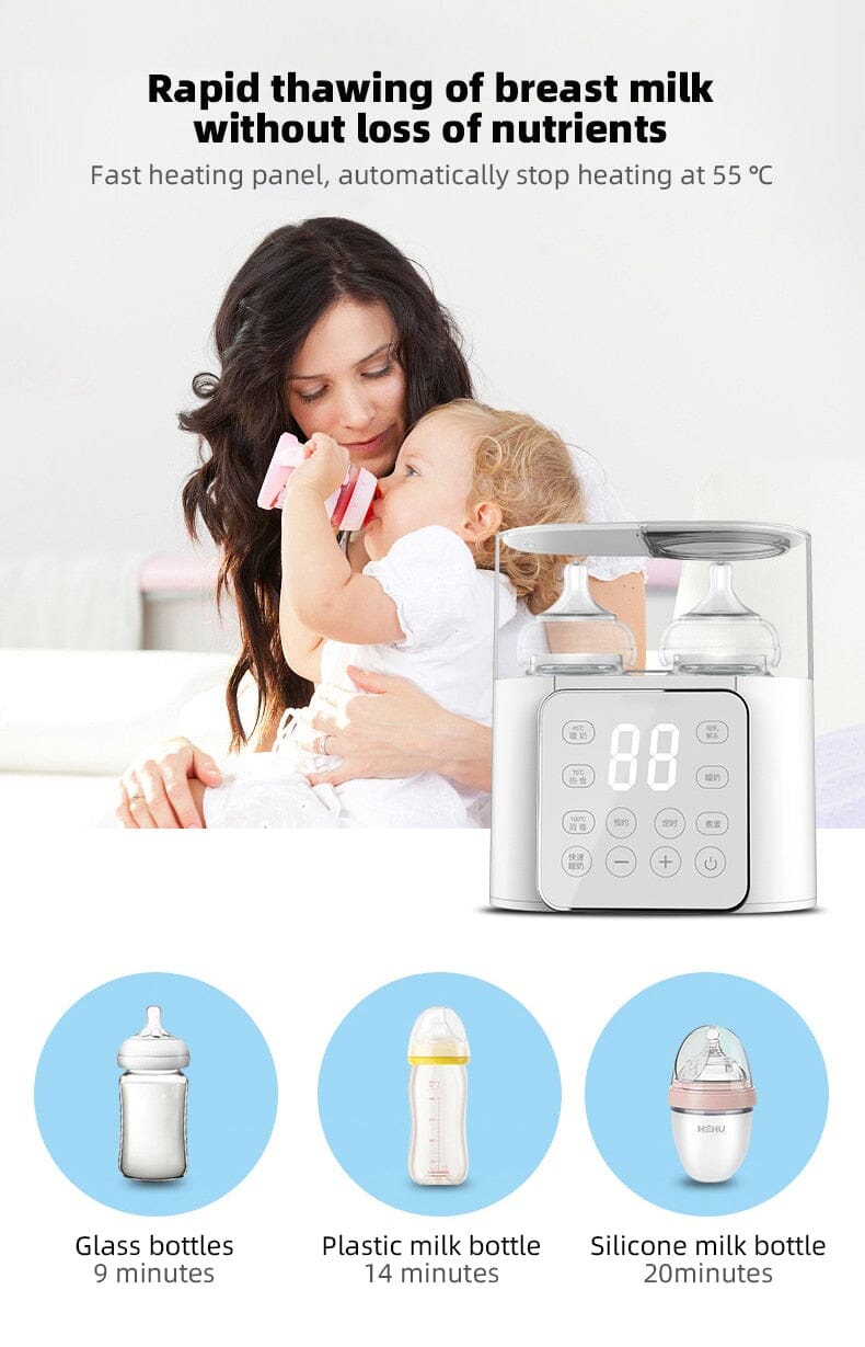 Baby Bottle Warmer Multi function Fast Baby Accessories Food Heater Milk Warmer Steriliser with ACcurate Temperature Control Hilo shop 