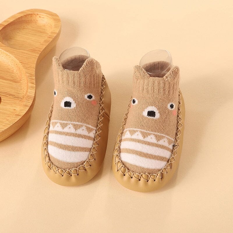 Baby Socks Shoes Infant Color Matching Cute Kids Boys Shoes Doll Soft Soled Child Floor Sneaker Toddler Girls First Walkers Hilo shop color 1 0-6Months 