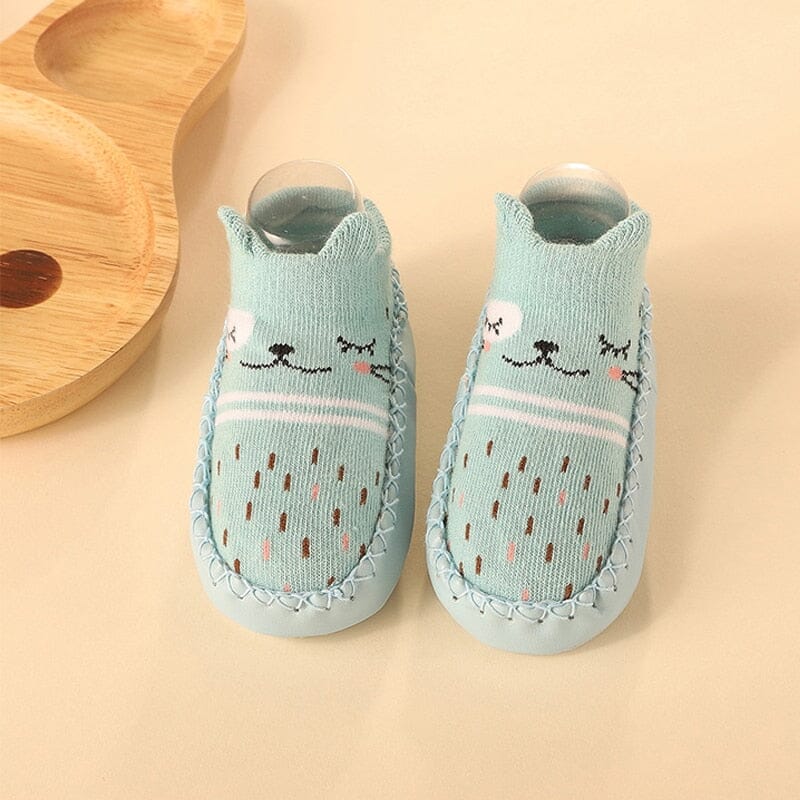 Baby Socks Shoes Infant Color Matching Cute Kids Boys Shoes Doll Soft Soled Child Floor Sneaker Toddler Girls First Walkers Hilo shop color 5 0-6Months 