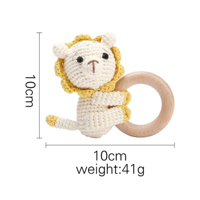 Baby Teether Music Rattles baby toy Hilo shop Lion Ring 