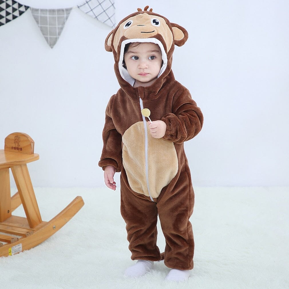 Baby Toddler Cute Costume Jumpsuit Baby Toddler Cute Costume Jumpsuit Hilo shop Monkey 3 Months 