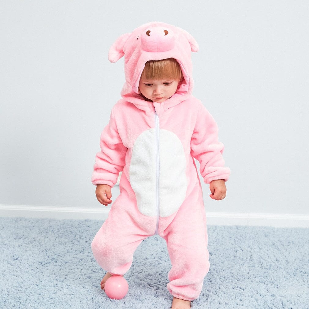 Baby Toddler Cute Costume Jumpsuit Baby Toddler Cute Costume Jumpsuit Hilo shop Pink Pig 3 Months 