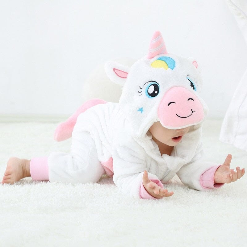 Baby Toddler Cute Costume Jumpsuit Baby Toddler Cute Costume Jumpsuit Hilo shop White Unicorn 3 Months 
