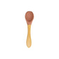 Baby Wooden Spoon Silicone Wooden Baby Feeding Spoon Organic Soft Tip Spoon BPA Free Food Grade Material Handle Toddlers Gifts 0 Hilo shop Orenge 