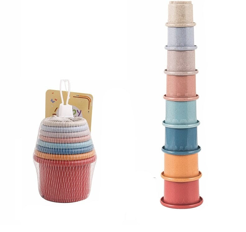 Colorful Baby Stacking Cups Set: Stack, Learn, and Play 0 Hilo shop 2 