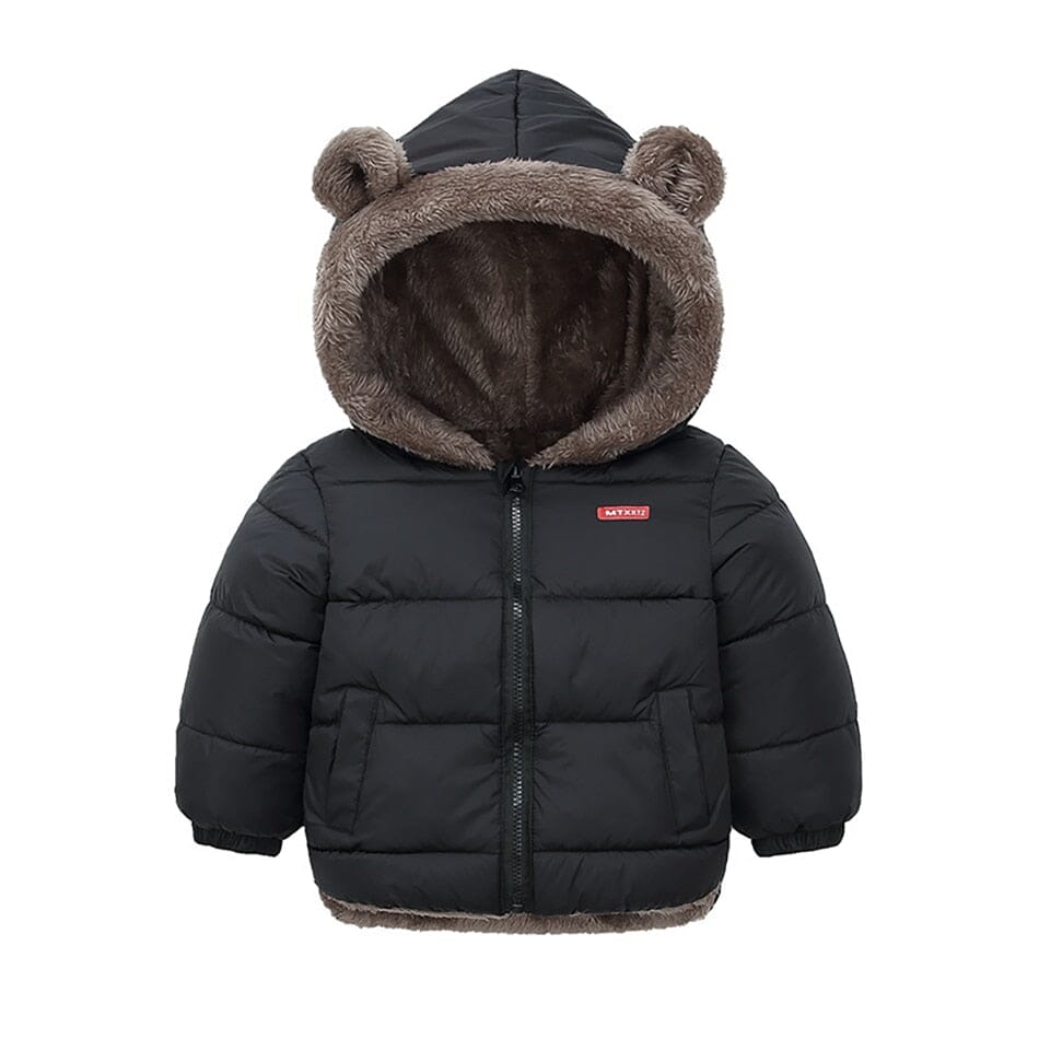 Kids Cotton Clothing Thickened Down Girls Jacket Baby Children Winter Warm Coat Zipper Hooded Costume Boys Outwear Hilo shop B 18-24M (Tag 90) 
