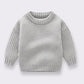 Korean Style Children Clothing Loose Casual Knitted Pullover Baby Boys Girls Sweaters Autumn Spring Infant Baby Pullover Sweater Hilo shop 5042MY gray 3M 