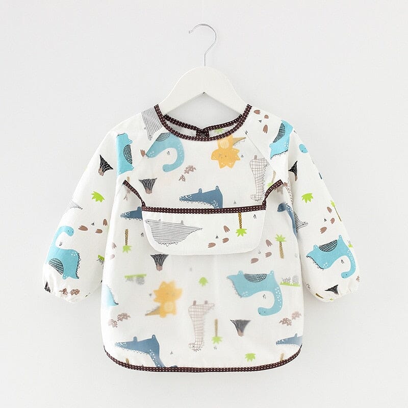 Long Sleeve Waterproof Feeding Bib 0 Hilo shop 11 0-2 years old 