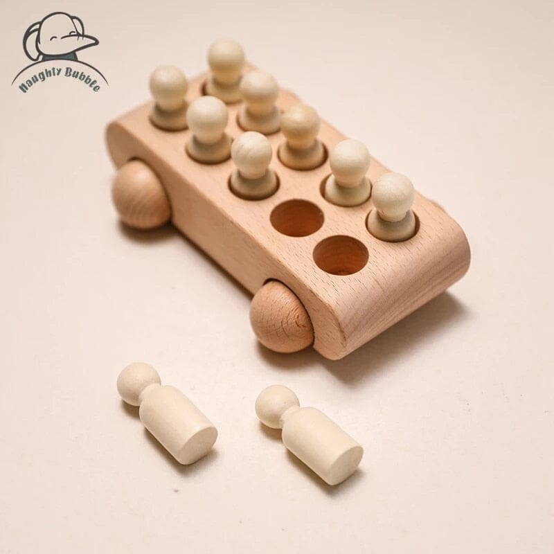 Montessori Wooden Toys for Children Puzzle Game Cartoon Wood Peg Dolls Educational Toy Car Newborn Baby Blocks Christmas Gifts 0 Hilo shop 