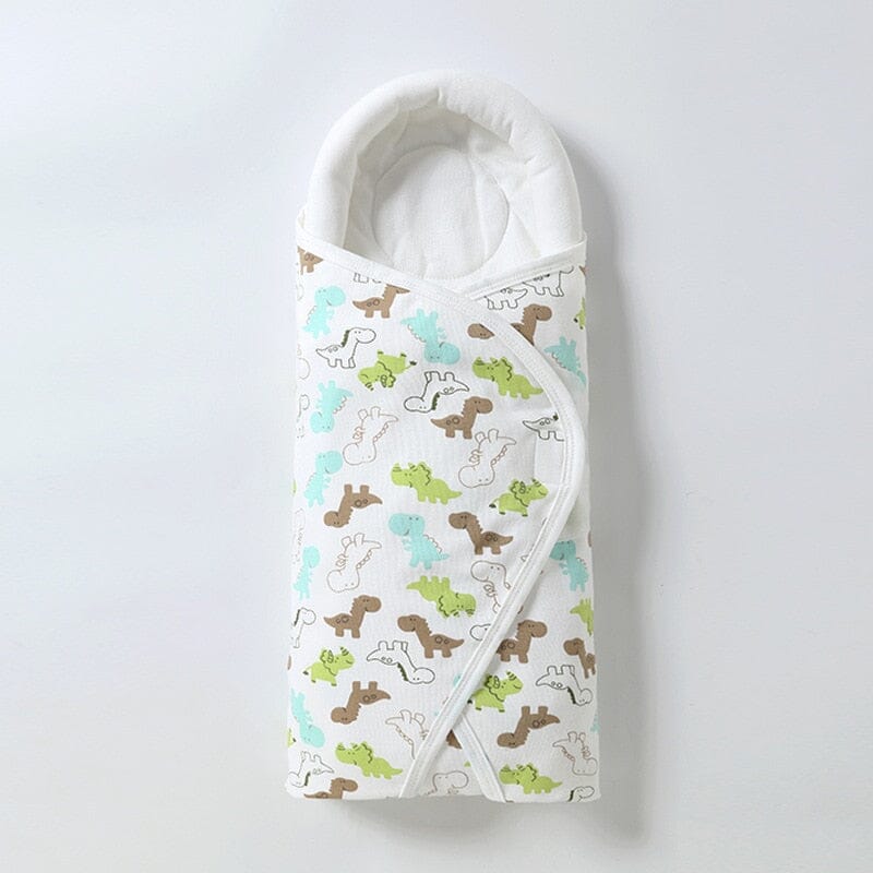 Newborn Baby Sleeping Bag Ultra-Soft Thick Warm Blanket Pure Cotton Cocoon Infant Boys Girls Clothes Nursery Wrap Swaddle Bebe 0 Hilo shop Little Dinosaur Free size 
