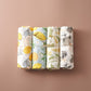 Organic Soft Muslin Swaddle Blanket Soft Muslin Swaddle Blanket Hilo shop Lemon 120x110cm 