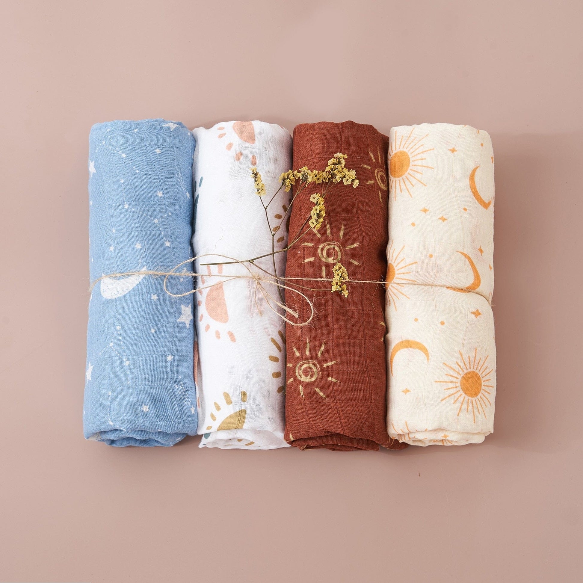 Organic Soft Muslin Swaddle Blanket Soft Muslin Swaddle Blanket Hilo shop Sunshine 120x110cm 