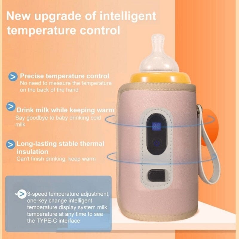 USB Milk Water Warmer Stroller Insulated Bag Baby Nursing Bottle Heater Safe Kids Supplies for Infant Outdoor Travel Accessories Hilo shop 