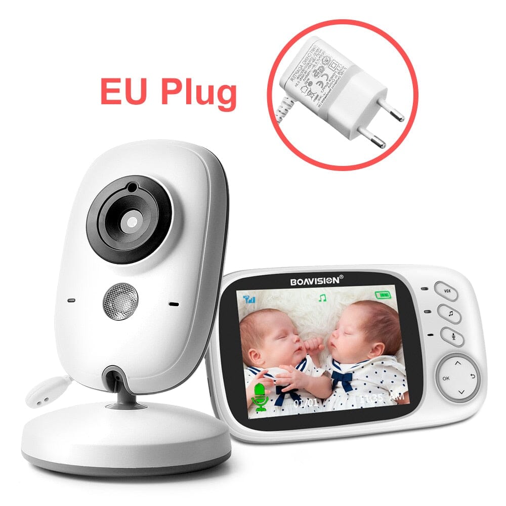 VB603 Video Baby Monitor 2.4G Wireless With 3.2 Inches LCD 2 Way Audio Talk Night Vision Surveillance Security Camera Babysitter Hilo shop China BOA-VB603-EU 