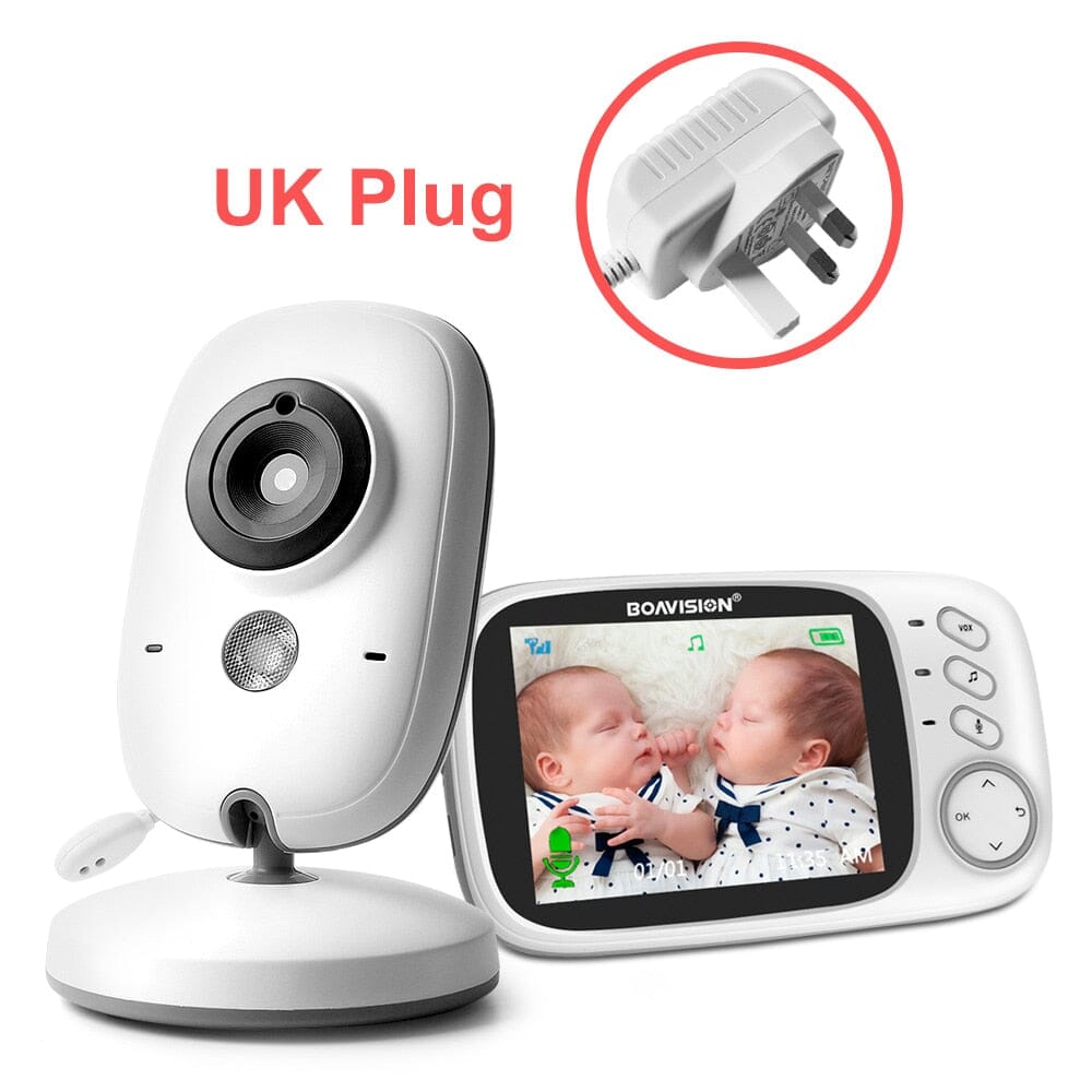 VB603 Video Baby Monitor 2.4G Wireless With 3.2 Inches LCD 2 Way Audio Talk Night Vision Surveillance Security Camera Babysitter Hilo shop China BOA-VB603-UK 